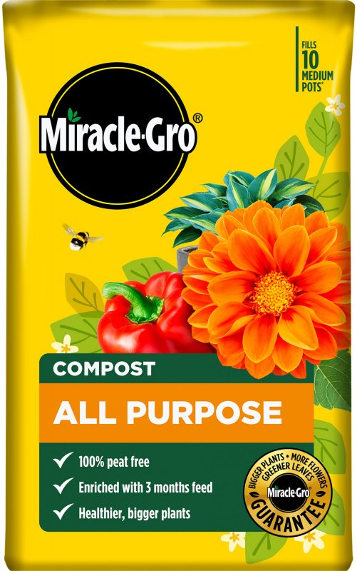 MIRACLE-GRO® All Purpose Peat Free Compost 50L
