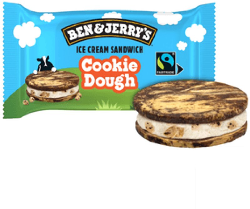 SHOP ICECREAM Ben & Jerrys Cookie Dough Ice Cream Sandwich120ml