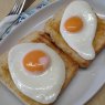Toast Topper With Two Fried Egg