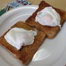 Toast Topper With Two Poached Egg