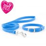 ANCOL Small Bite Softweave Collar Lead Set Blue