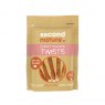 SECOND NATURE Dog Treats Chewy Salmon Twists   85g