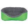 TRIXIE Cuddly bed for small animals, 35 × 28 cm, grey/green TRIXIE Cuddly bed for small animals, 35 × 28 cm, grey/green