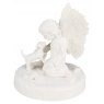 TRIXIE Memorial Stone dog with angel, ø 12 × 14 cm, white