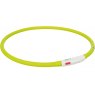 TRIXIE Flash light ring USB, silicone XS–XL: 70 cm/10 mm, green