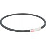TRIXIE Flash light ring USB, silicone XS–XL: 70 cm/10 mm, black
