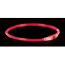 TRIXIE Flash light ring USB, L-XL: 65 cm/8 mm, red