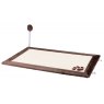TRIXIE Scratching mat with toy, sisal rug/plush, 70 x 45 cm