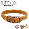 ANCOL Timberwolf Leather Collar Mustard 35-43cm Size 4 ANCOL Timberwolf Leather Collar Mustard 35-43cm Size 4