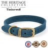 ANCOL Timberwolf Leather Collar Blue 55-63cm Size 8 ANCOL Timberwolf Leather Collar Blue 55-63cm Size 8