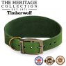 ANCOL Timberwolf Whippet Leather Collar Green 30-34cm ANCOL Timberwolf Whippet Leather Collar Green 30-34cm