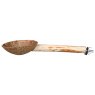 TRIXIE Perch with feeding bowl, coconut/wood 25 cm / 18mm