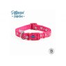 ANCOL Fashion Collar Pink Reflective Hearts Adj 30-50cm