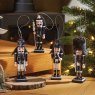 Nutcracker Pendant - Navy & Silver - Mixed - Each