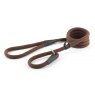 ANCOL Heritage Deluxe Rope Slip Lead Brown 1.5mx12mm